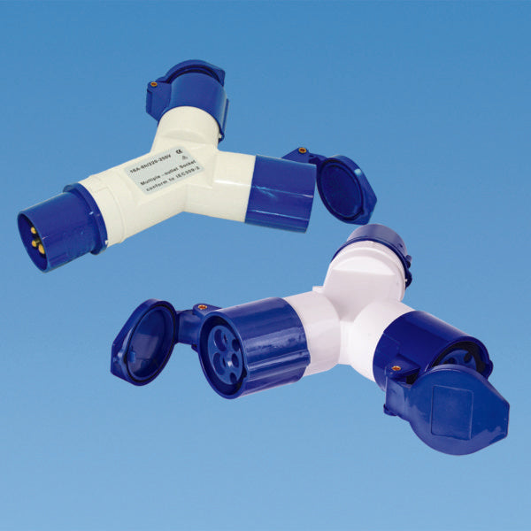 Powerpart 240 Volt Mains 2 Way Splitter