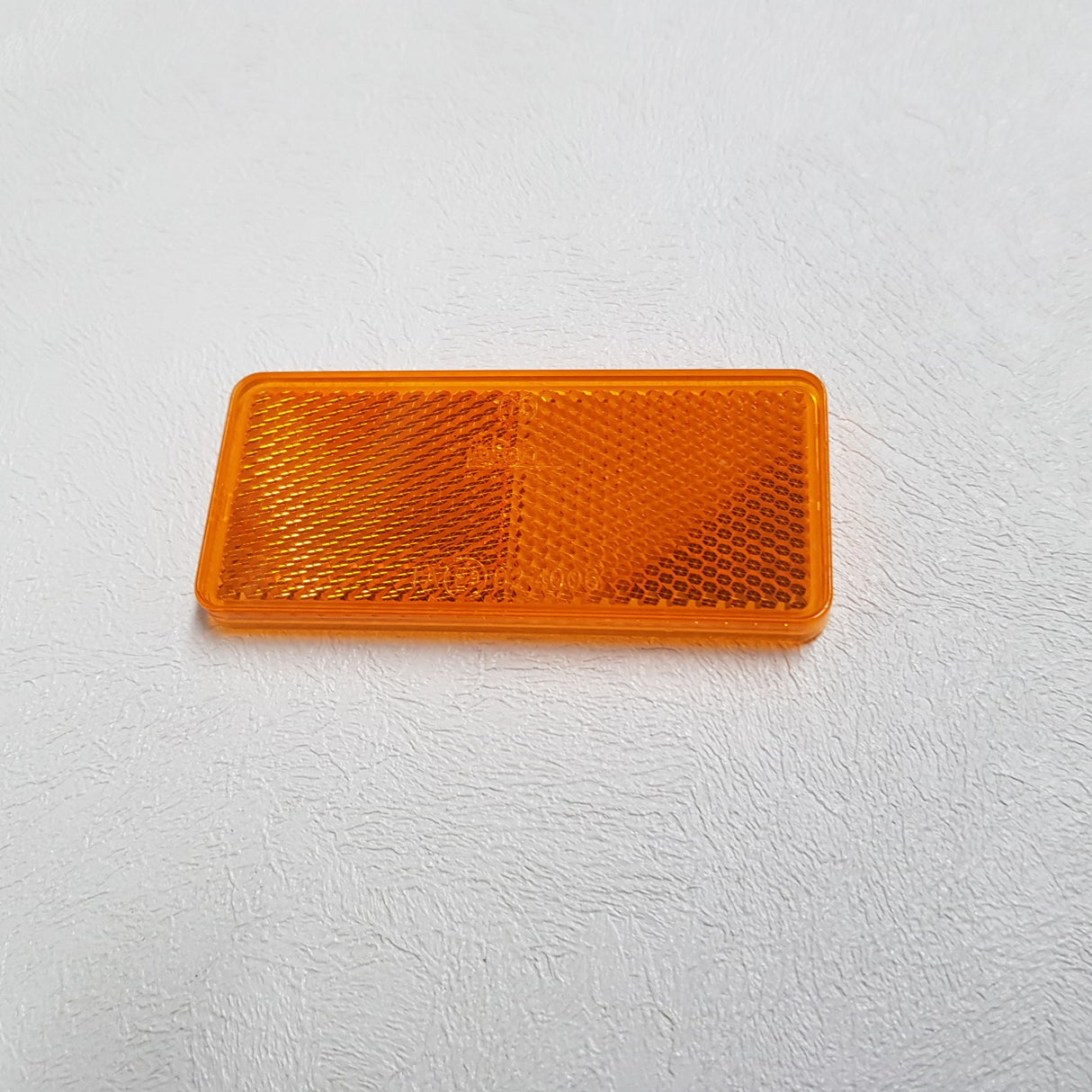 Orange Rectangular Reflector Self Adhesive