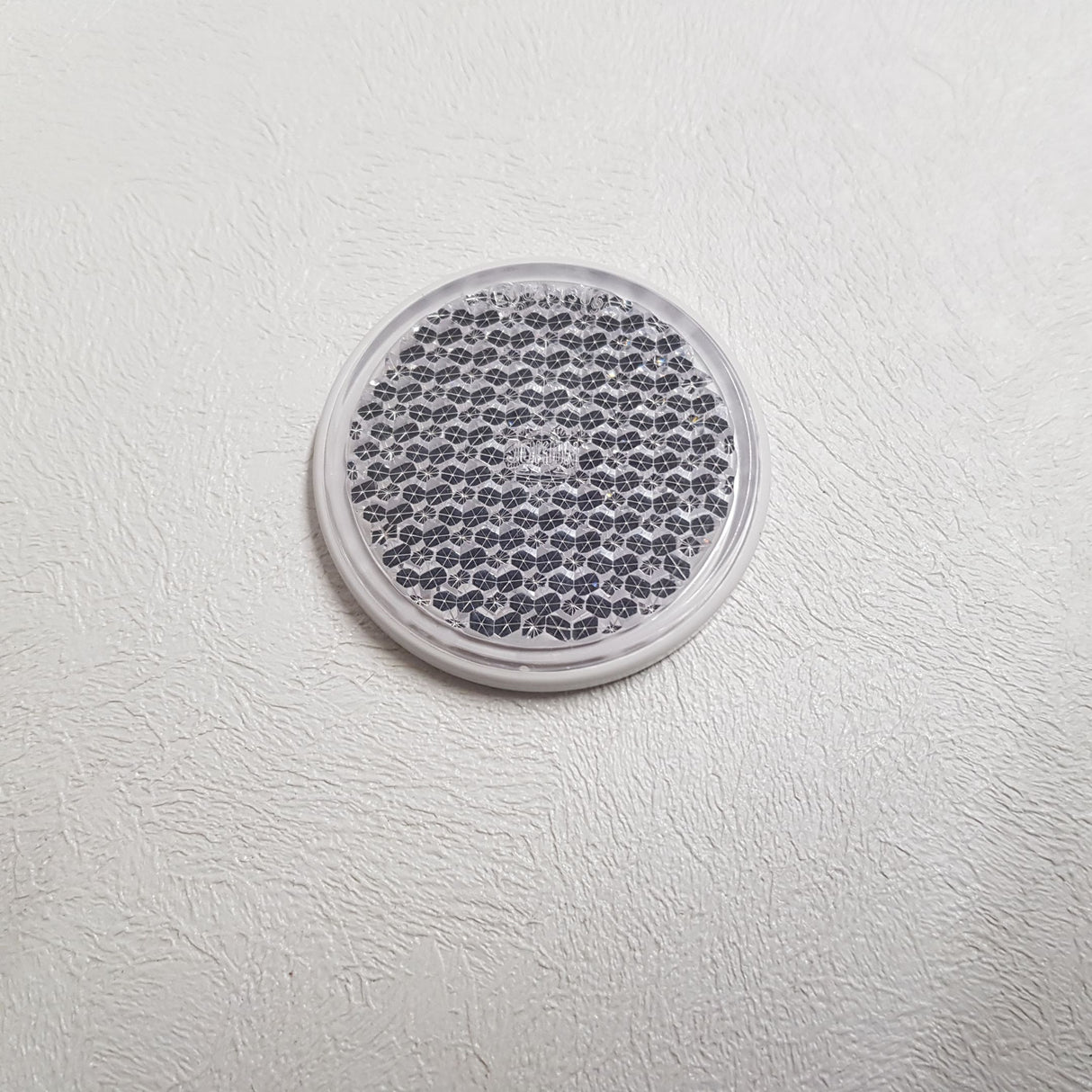 White Round Reflector Self Adhesive