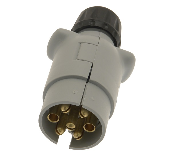 7 Pin 12S Plug Grey Plastic