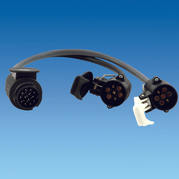 European 13 Pin Plug To 7N & 7S Coupling Sockets