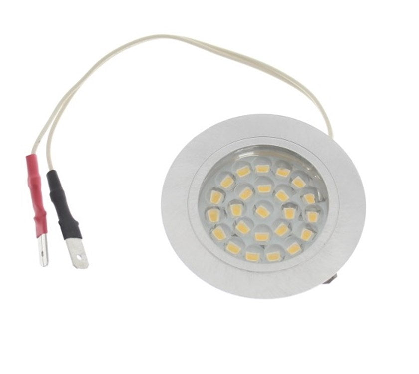 Recessed Brushed Chrome Downlighter LED 12 Volt