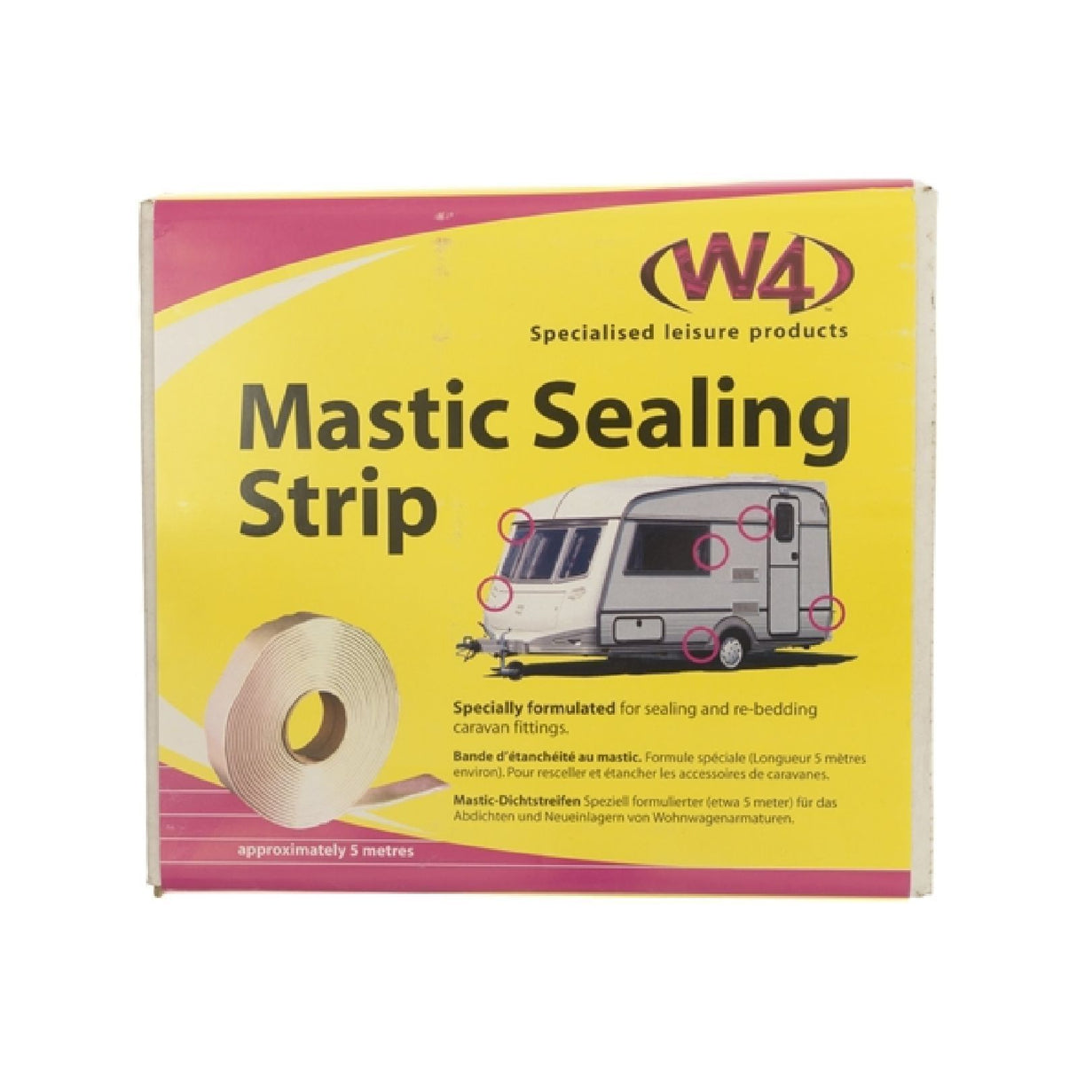W4 Mastic Sealing Strip 5 Metres White