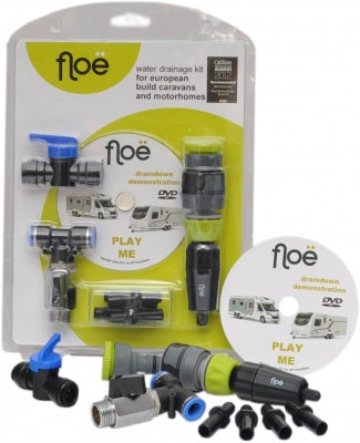 Floe European Caravan Or Motorhome With Onboard Water Tank Drainage Kit