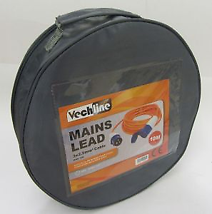 Vechline 10 Metre Mains Hook Up lead With Carry Bag